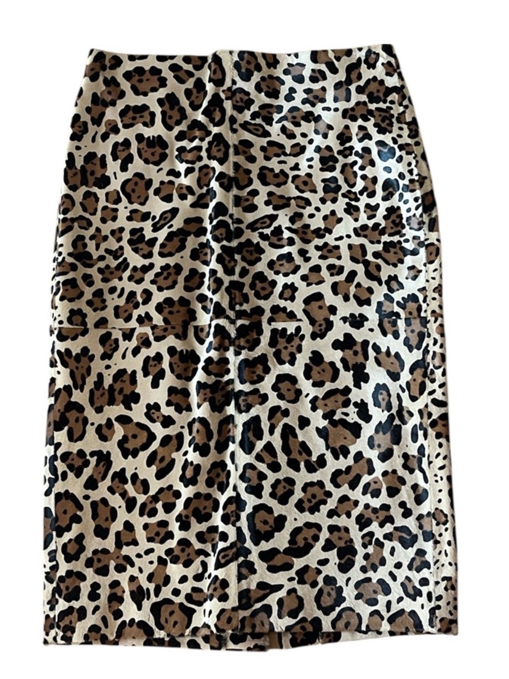 🐆 J. Crew Leopard Calf Hair Pencil Skirt - Size 0